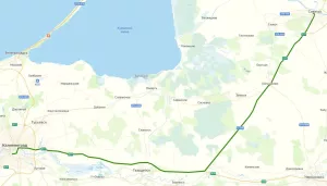 маршрут из Калининграда до Советска
